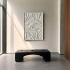 Minimalist Abstract Wave Texture Artwork 3D Wall Art Home Decor