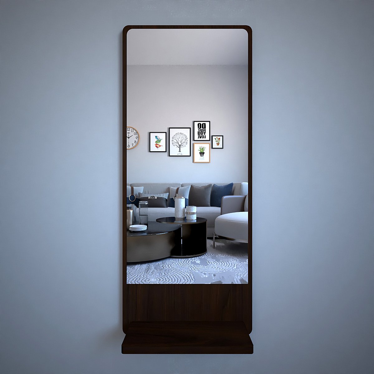 Minimalist Design Full Length Rectangular Wall Mirror - Decor Smart