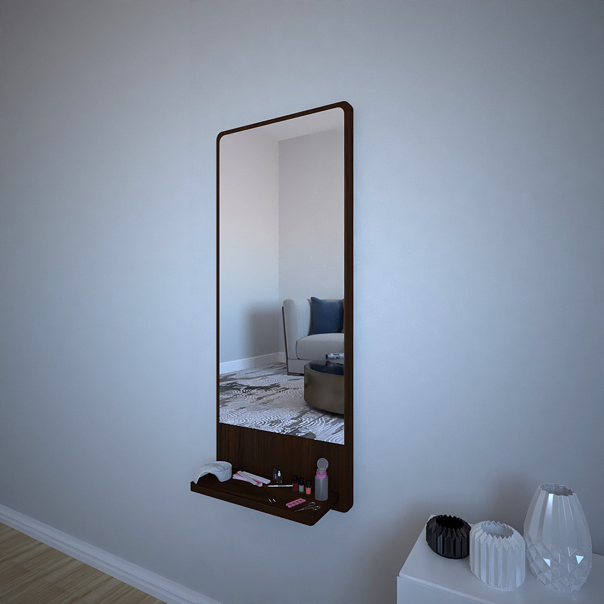 Minimalist Design Full Length Rectangular Wall Mirror - Decor Smart