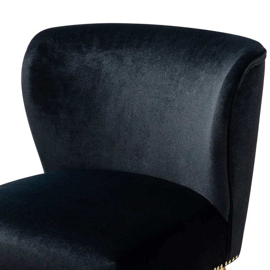 Minimalist Design Green Velvet Lounge Chairs Set Of 2 - Decor Smart