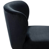 Minimalist Design Green Velvet Lounge Chairs Set Of 2 - Decor Smart