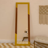 Minimalist Floor Mirror with Golden Edge - Decor Smart