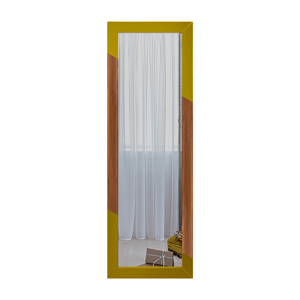 Minimalist Floor Mirror with Golden Edge - Decor Smart