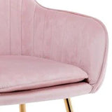 Minimalist High Tufted Back Luxury Baby Pink Sofa Lounge Chair - Decor Smart