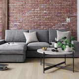 Minimalist Matte Finish Black Metal Centre Table In Criss Cross Design - Decor Smart