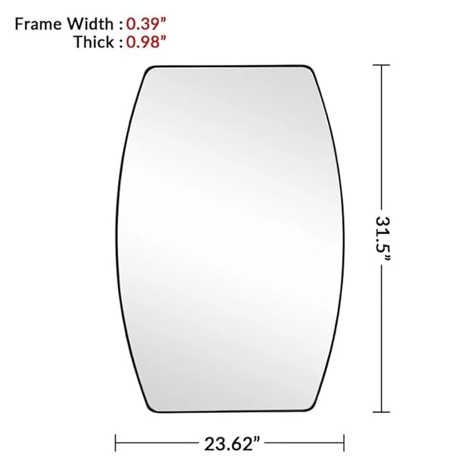 Minimalist Rectangular Designer Bathroom Mirror - Decor Smart