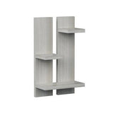 Minimalist Rectangular Shaped Wooden Wall Shelves with White Finish - Decor Smart