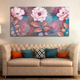 Modern Abstract Art of Pink Rose Wall Painting - Decor Smart