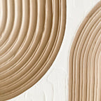 Modern Beige and White Abstract Design 3D Wall Art Home Decor