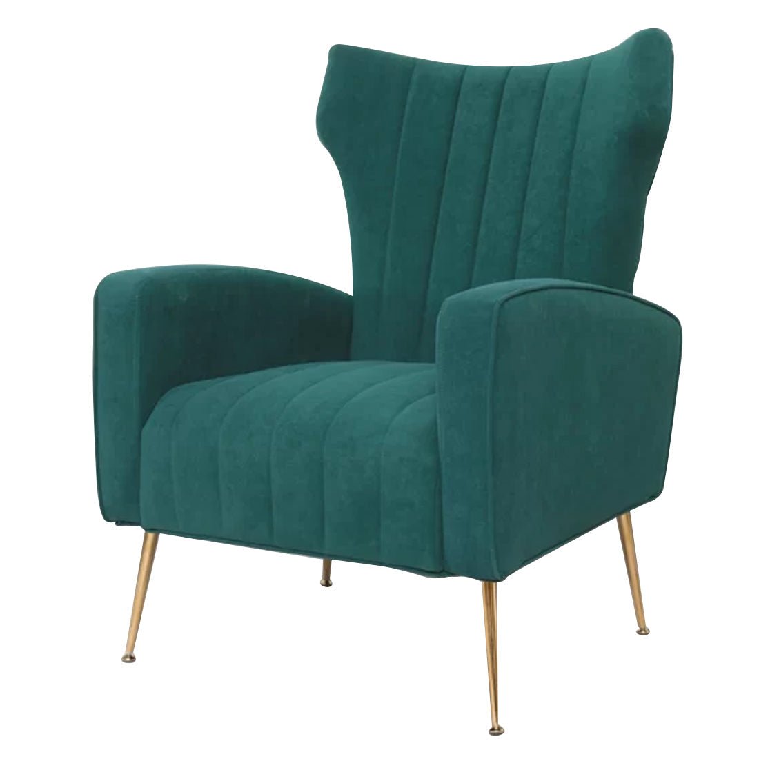 Modern Dense Foam Comfortable Luxurious Green Sofa Lounge Chair - Decor Smart