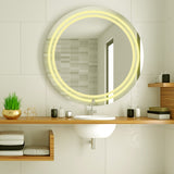 Modern Designed LED Round Shape Bathroom Wall Mirror - Decor Smart