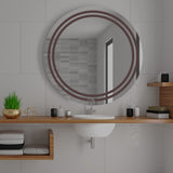 Modern Designed LED Round Shape Bathroom Wall Mirror - Decor Smart