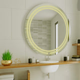Modern Designed LED Round Shape Bathroom Wall Mirror - Decor Smart