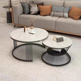 Modern Designer Multipurpose Coffee Table with Black Metal Finish - Decor Smart