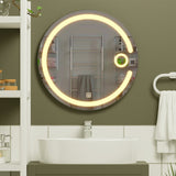 Modern Desinger Illuminating Lunar Bathroom Mirror With LED - Decor Smart