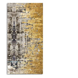Modern Golden Abstract Textured Art Canvas Wall Painting - Decor Smart