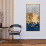 Modern Golden Art Textured Design Canvas Wall Painting - Decor Smart