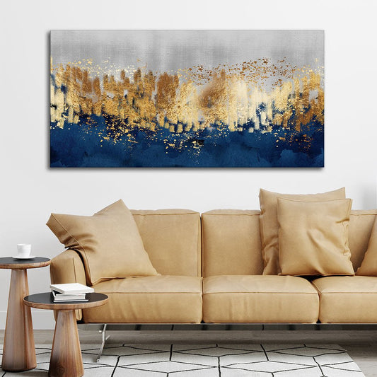 Golden Texture Elegance – Premium Canvas Wall Art by Decor Smart