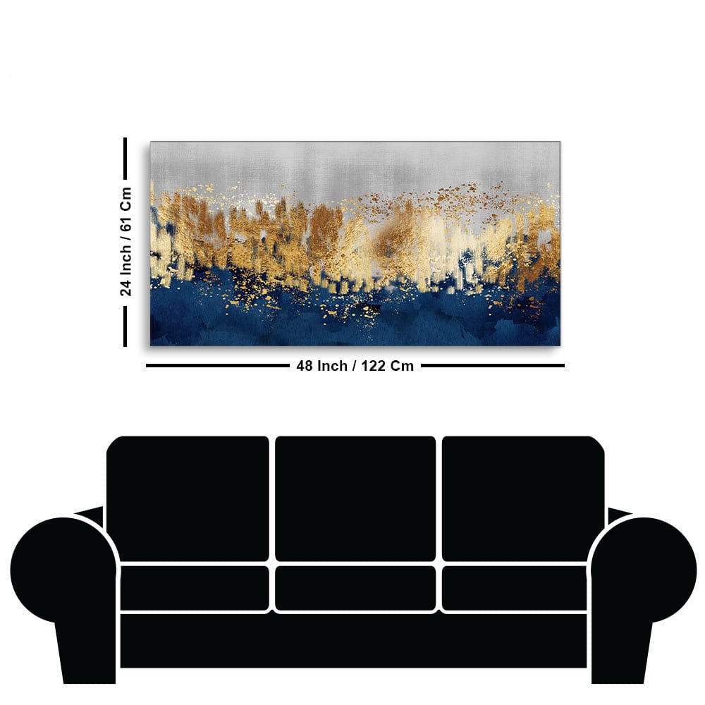 Golden Texture Elegance – Premium Canvas Wall Art by Decor Smart