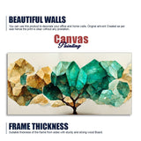 Modern Golden Tree Textured Art Canvas Wall Painting - Decor Smart