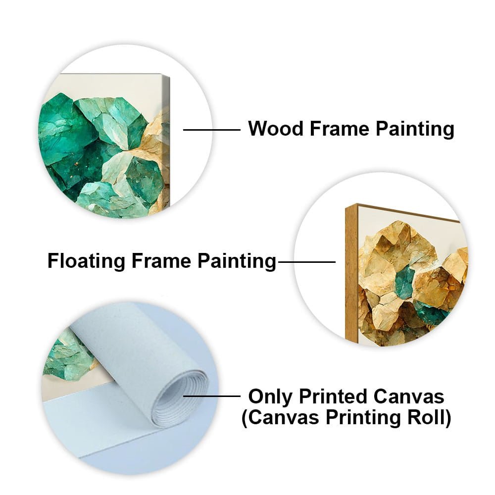 Modern Golden Tree Textured Art Canvas Wall Painting - Decor Smart