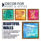Modern Kitchen Quotes Art Wooden Wall Frame Set of Four