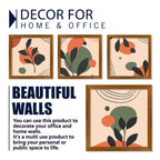 Modern Minimalist Abstract Leaves Art Wall Frame Set of Four