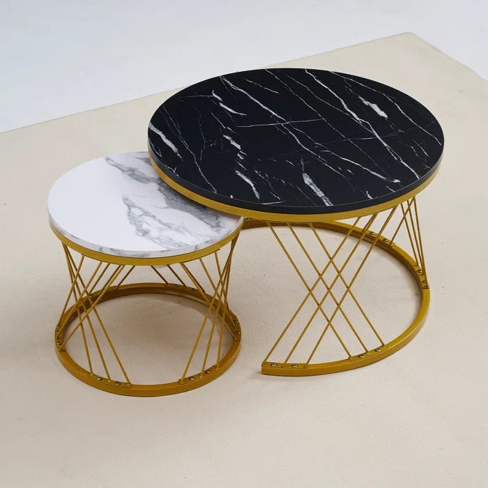 Modern Minimalist Stylish Nesting Coffee Table - Decor Smart