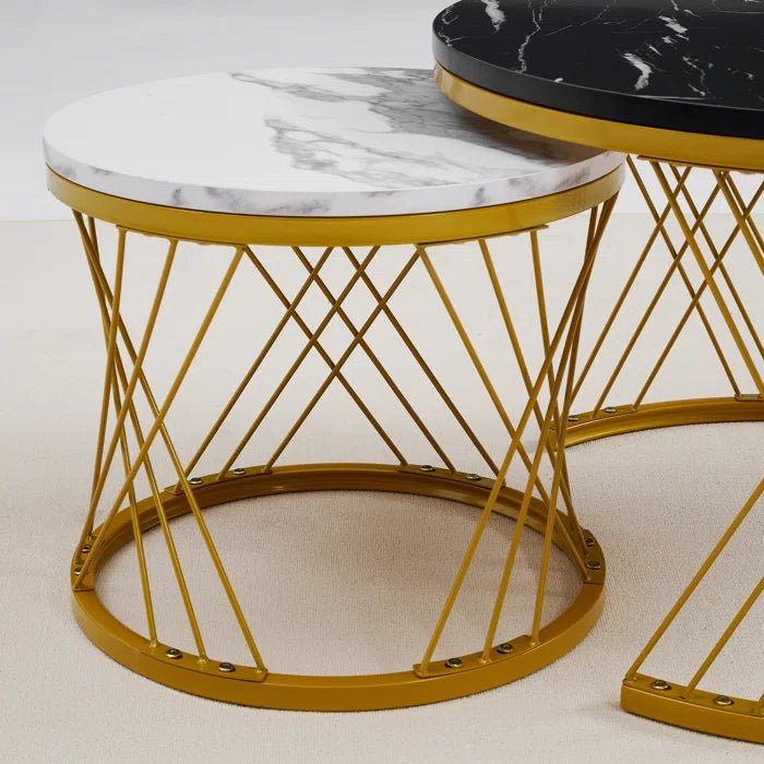 Modern Minimalist Stylish Nesting Coffee Table - Decor Smart
