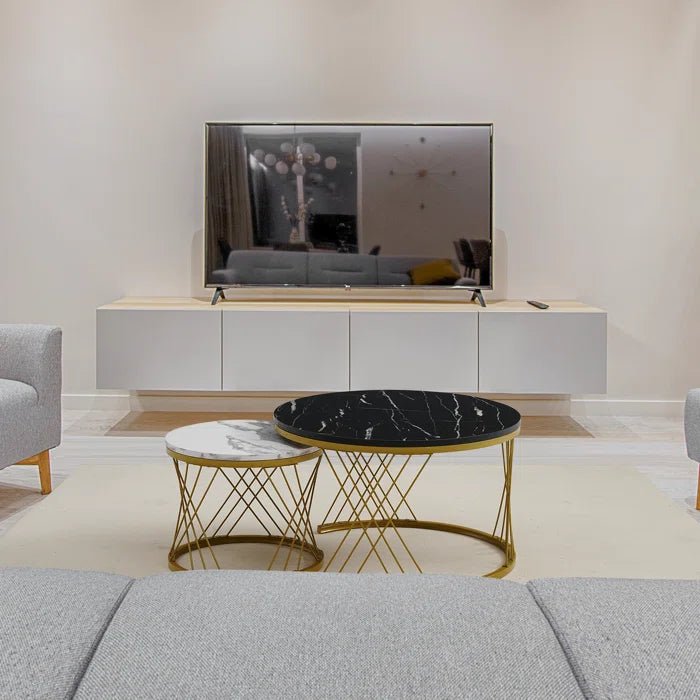 Modern Minimalist Stylish Nesting Coffee Table - Decor Smart