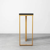 Modern Opulence Black Marble Gold Console Table - Decor Smart
