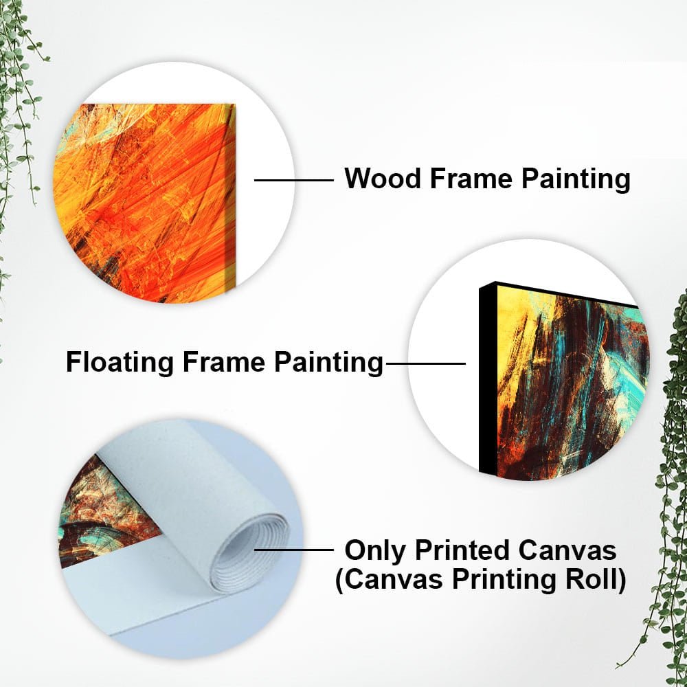 Modern Texture Colorful Abstract Canvas Wall Painting - Decor Smart