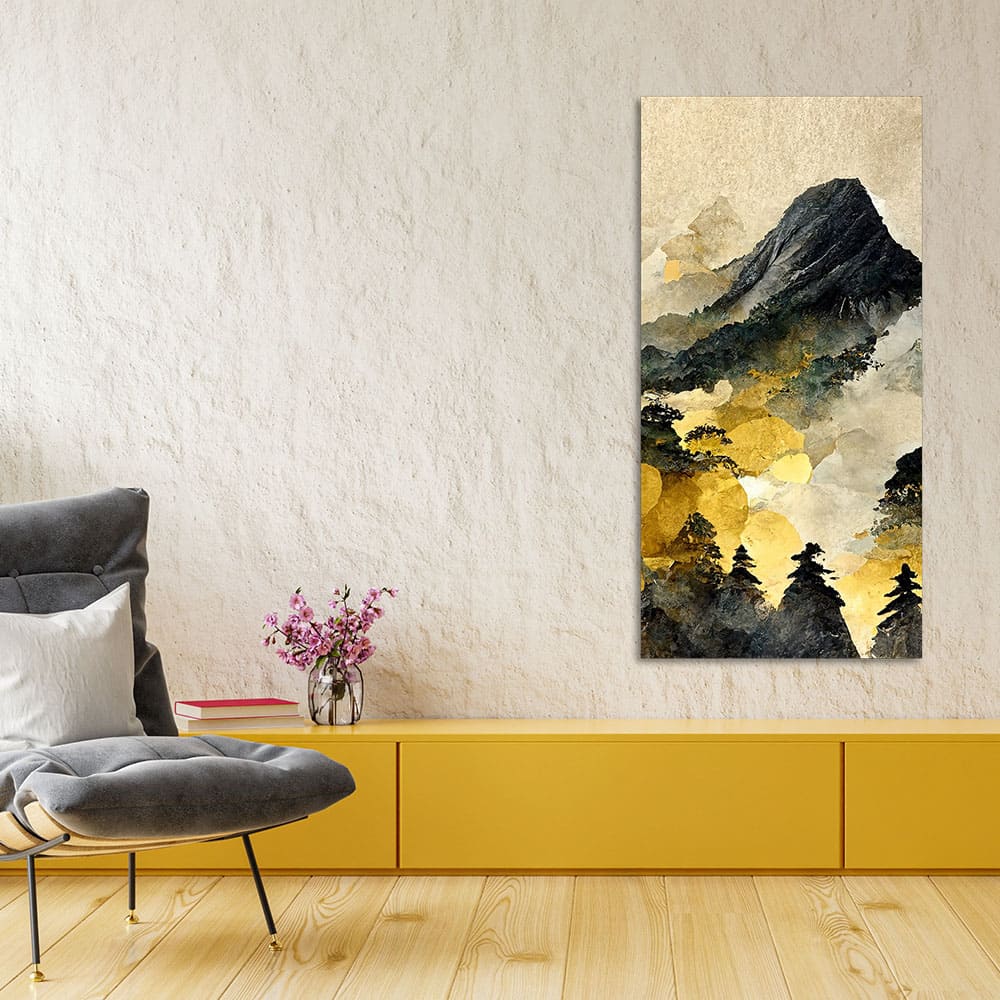 Mountain Scenery of Mount Fuji Canvas Wall Painting - Decor Smart