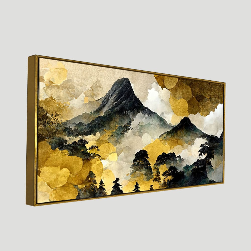 Mountain Scenery of Mount Fuji Premium Canvas Wall Painting - Decor Smart