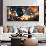 Mulling Over Buddha Premium Acrylic Floating Wall Painting - Decor Smart