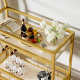 Narron Metal Bar Cart - Decor Smart