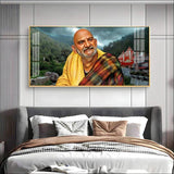 Neem Karoli Baba Ji Premium Acrylic Floating Wall Painting - Decor Smart