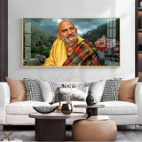 Neem Karoli Baba Ji Premium Acrylic Floating Wall Painting - Decor Smart