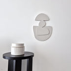 Neutral Toned Abstract Figures Soft Hue 3D Wall Art Home Decor