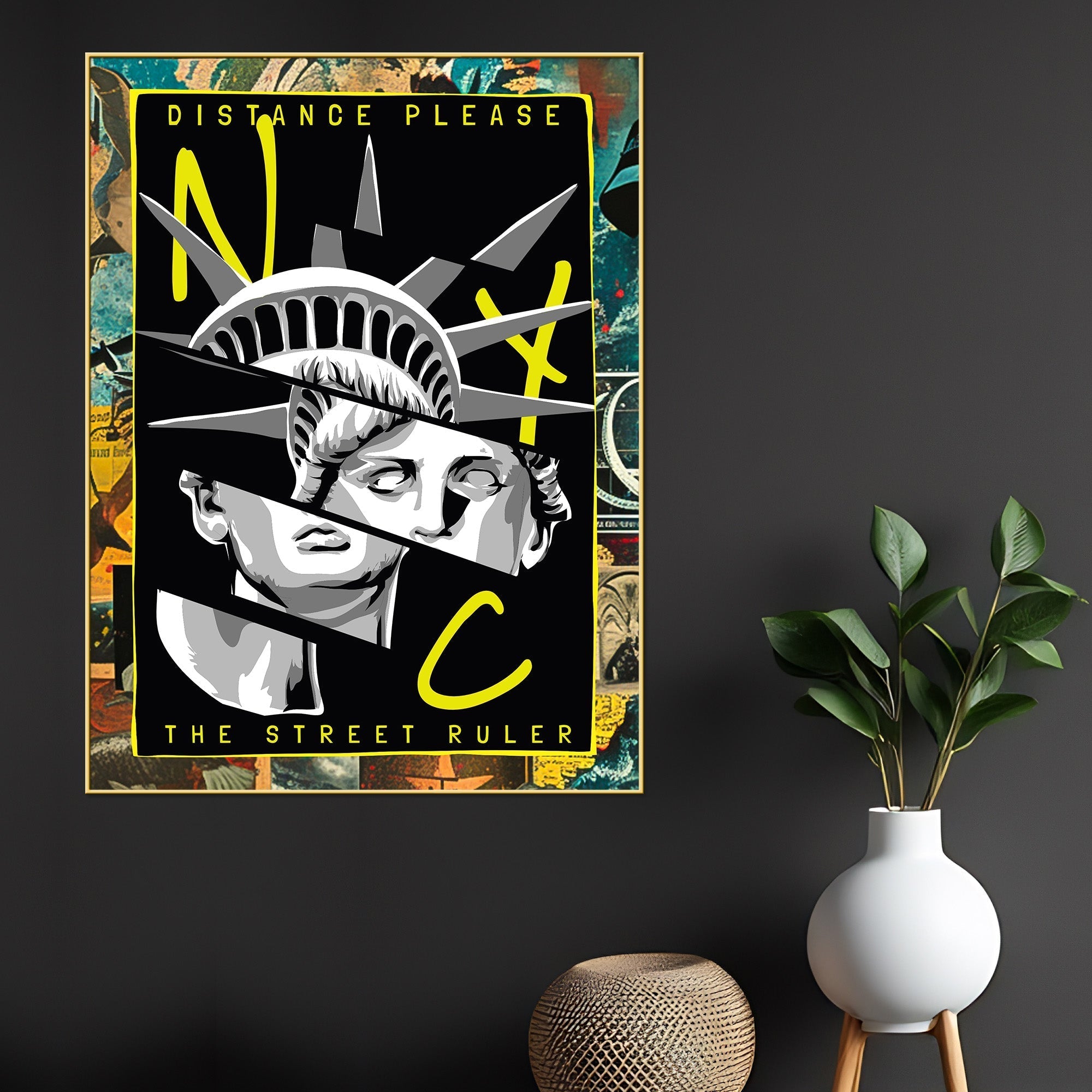 NYC The Street Ruler Canvas Wall Painting