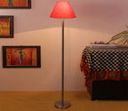 Orange Color Decorative Conical Designer Steel Floor Lamp