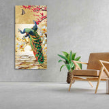 Pair of Peacock Canvas Wall Painting - Decor Smart