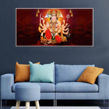 Panchmukhi Bajrangbali Canvas Wall Painting - Decor Smart