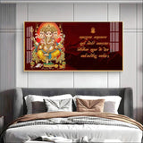 Panchmukhi Ganesha Premium Acrylic Floating Wall Painting - Decor Smart
