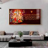 Panchmukhi Hanumanji Premium Acrylic Floating Wall Painting - Decor Smart