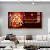 Panchmukhi Hanumanji Premium Acrylic Floating Wall Painting - Decor Smart