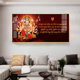 Panchmukhi Hanumanji Premium Acrylic Floating Wall Painting - Decor Smart