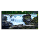 Panoramic Canvas Wall Painting of Amazing Waterfall View - Decor Smart