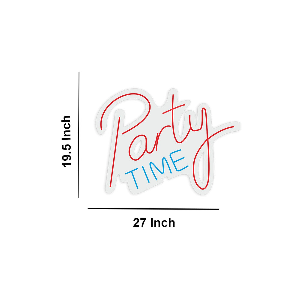 Party Time Text Neon Sign LED Light