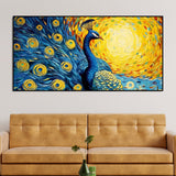 Peacock with Beautiful Feather Canvas Wall Painiting - Decor Smart
